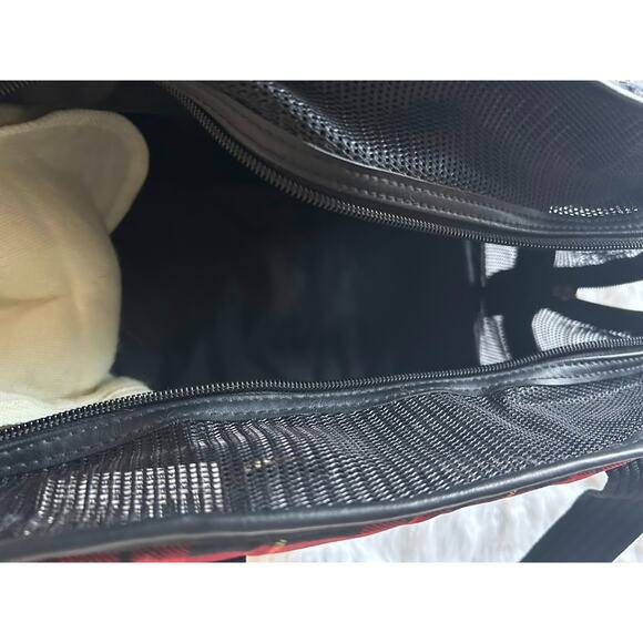 Jazzy by Sherpa Red Tartan Park Avenue Plaid Dog Tote Carrier - Picture 13 of 14